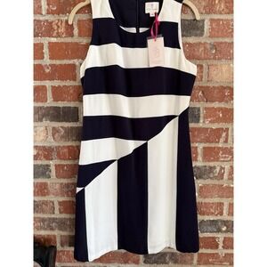 NWT Julie Brown NYC White And Navy Blue Size 4